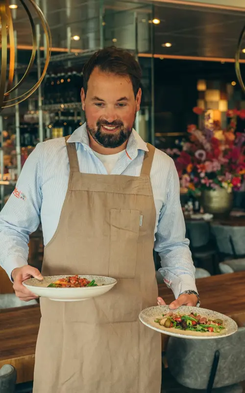 Arnoud Restaurant Olympic Club bediening