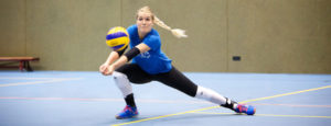 Volleybaldames nationaal team trainen op Papendal